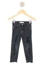 calça de sarja Zara kids preta