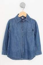 camisa jeans green kids azul