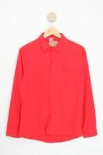 camisa ferfla feminina vermelha com barra mullet