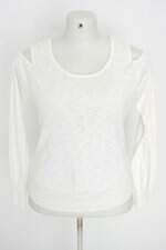 blusa yessica feminina off white com recortes