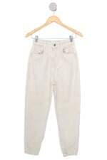 calça de sarja Zara feminina bege