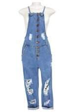 macacão jeans mirabela feminino azul