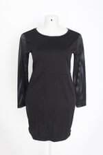 vestido rosalie feminino preto com recortes