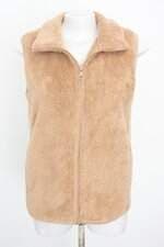 colete Uniqlo feminino bege