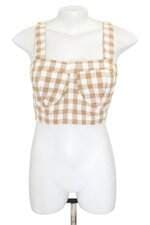 cropped Talita Kume feminino xadrez