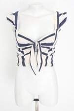 cropped villa feminino listrado