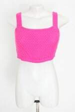 cropped de tricô feminino rosa