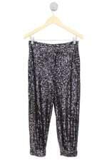 calça de paetê Zara feminina preta