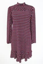 vestido Renner feminino estampado com forro e franzido