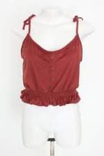 cropped Riachuelo feminino vermelho com aplique