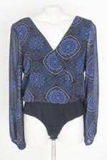 body shop 126 feminino estampado com recortes