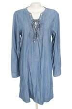 vestido Renner feminino azul com aplique