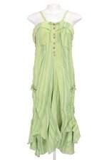 vestido iconoclast feminino verde com babado