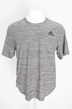 blusa esportiva adidas feminina cinza com silk