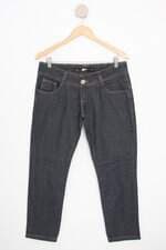 calça jeans pool feminina cinza com bordado