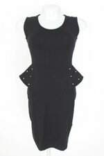 vestido renner feminino preto com aplique