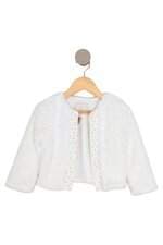 casaco petit cherie kids branco com aplique