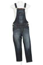 jardineira jeans badalo feminina azul