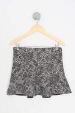 saia zara feminina estampada