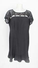 vestido program feminino preto com renda