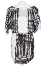 vestido afghan feminino estampado com aplique