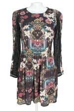 vestido Antix feminino estampado com recortes