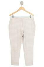 calça de tecido feminina bege