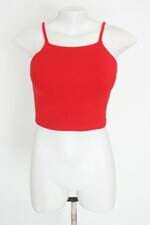blusa cropped feminina vermelha