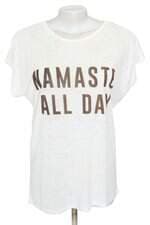 blusa workout feminina off white com silk