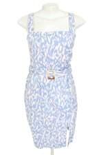 vestido monteau feminino estampado com faixa na cintura e franzido