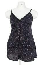 conjunto duas peças feminino lov estampado com renda