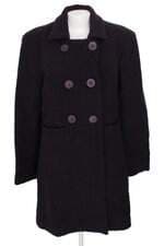 trench-coat simulassão feminino preto com forro