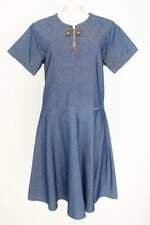 vestido tudo jeans feminino azul