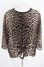 blusa Zara feminina estampada com forro