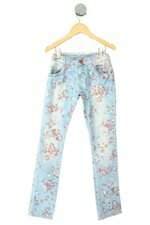 calça jeans figurinha girls azul