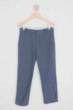 calça de tecido zara feminina azul estampada