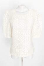 blusa mille bises feminina branca com recortes