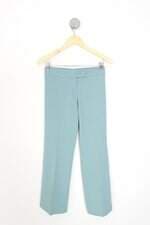 calça de tecido simulassão feminina azul