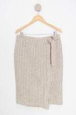 saia fillity feminina bege com forro