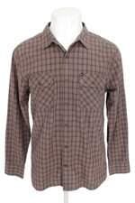 camisa Quiksilver masculina marrom xadrez