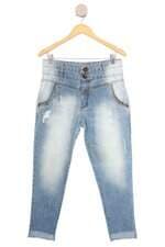 calça jeans espaço fashion feminina azul