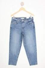 calça jeans zara feminina azul