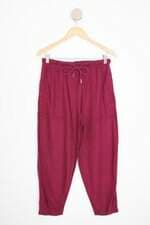 calça de tecido dzarm feminina rosa