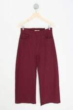 calça de tecido dzarm feminina vermelha