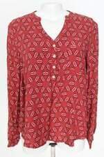 camisa Hering feminina vermelha estampada