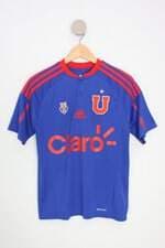 camiseta adidas kids azul com patch e silk