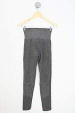 calça legging feminina cinza com recortes