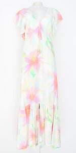 vestido Farm feminino estampado com fenda