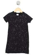 vestido Renner kids preto com glitter