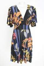 vestido Zinzane feminino estampado com faixa na cintura